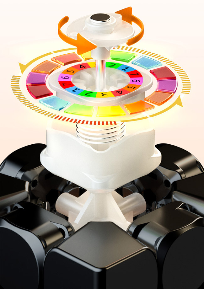 QiYi M Pro Elite 3x3x3 Magnetic Magic Cube Stickerless